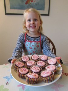 Budget chocolate beetroot fairy cakes