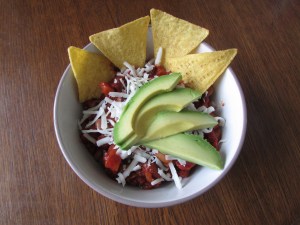 Frugal beef and bean chilli