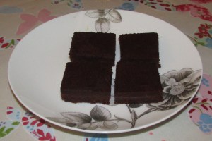 Pumpkin almond choclate cake