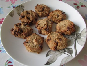 Leftover porridge makes oatmeal raisin biscuits