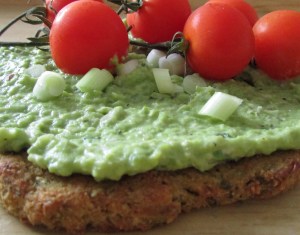 Leftover veg flatbread and broadbean mash