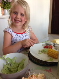 Melissa eating gluten free tacos