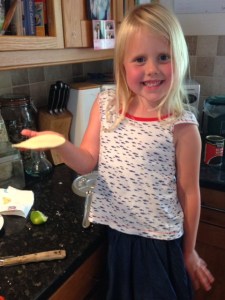 Melissa making gluten free tacos